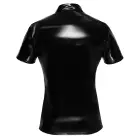 Black Level Shiny Vinyl Polo Shirt – Black – M — Photo 7