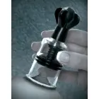 Pipedream Fetish Fantasy Super Suckers – sukami vakuuminiai spenelių siurbtukai – juodi – 10 cm — Nuotrauka 3