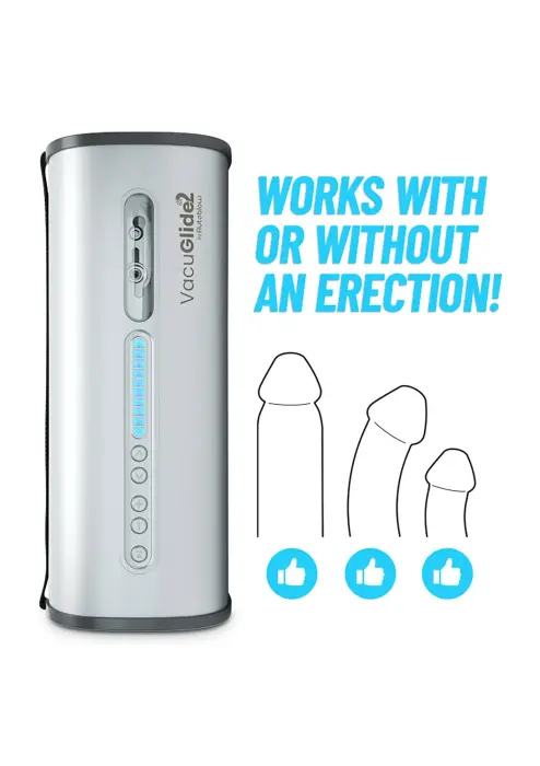 VacuGLIDE 2 Video Sync Stroker – sidabrinis Photo