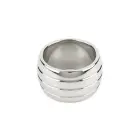 Mr. Steel ovalus varpos žiedas – 4 cm — Nuotrauka 5