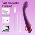Вибратор для точки G – 18 cm (7″) – красный — Фото 20