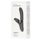 Vibrator with Licking, Thrusting and Heating Functions – 24.1 cm (9.5″) – Black — Photo 1