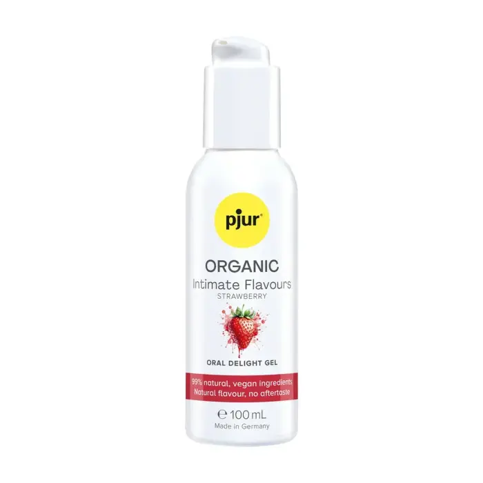 pjur Oral Delight Strawberry – лубрикант на водной основе со вкусом клубники 100 мл