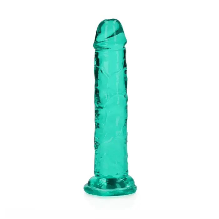 Taisns reālistisks dildo ar piesūcekni – 15.5 cm (6.1″) – Caurspīdīgs Foto 2