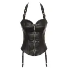 Leder korsete – melna – 2XL — Foto 9