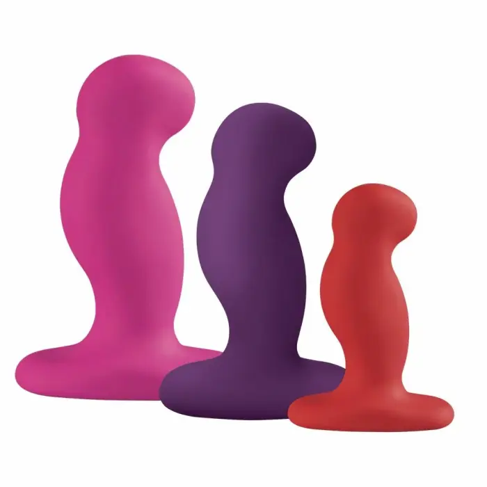 Nexus G-Play Plus Trio Set – 3-Size Silicone Intimate Vibrators – Black