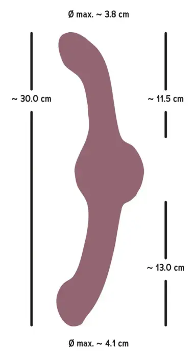 Turbo Shaker Double Lover vibrators – 30 cm – rozā Foto 13