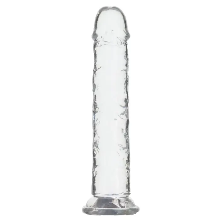 Addiction Crystal Addiction Vertical dildo – 20 cm (8″) – caurspīdīgs