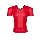 RFP Regnes Fetish Planet Wetlook V-neck T-shirt – Red – S — Photo 3