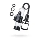 A-TOYS peenise pump Coal – 22.8 cm (9″) – Läbipaistev vibratsiooniga — Foto 1