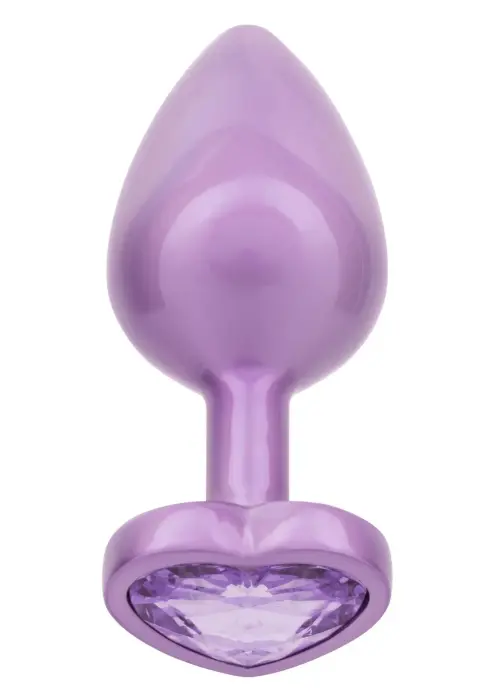 Dimanta sirds anālais spraudnis – 7 cm – Violets