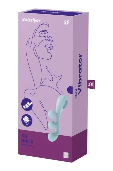 Satisfyer Tri Ball 2 вибратор – 18 cm (7″) – синий