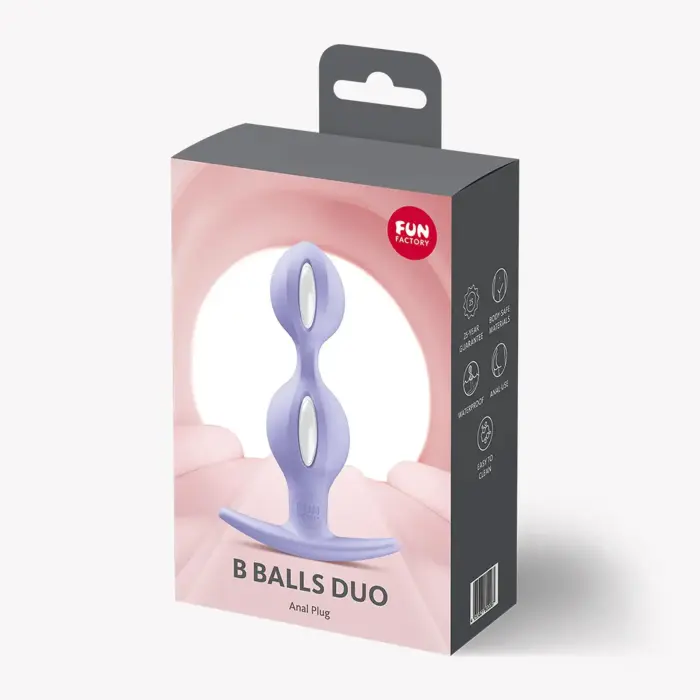 B Balls Duo – 13 cm – Фиолетовый