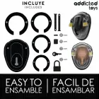 Addicted Toys Shell Cage Keyless Chastity System 11.5 cm Clear Set — Photo 4