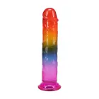 Klasisks dildo – 19.7 cm (7.75″) – varavīksnes krāsu — Foto 4
