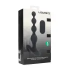 LEVELZ Beaded Vibrating Silicone Anal Device with Remote – Black — Photo 1
