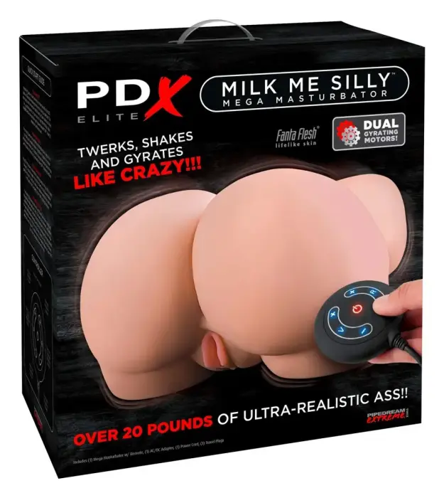 PDX Elite Milk Me Silly Light realistiškas liemens masturbatorius – kūno spalva