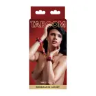 TABOOM Faux Leather Wrist Cuffs – Red — Photo 2