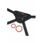 b-Vibe Beginners Strap-On Harness Set – regulējama siksna ar 5" silikona spraudni – melna — Foto 3