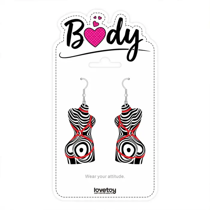 LoveToy Body – серьги с абстрактными волнами