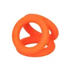 Alpha Triple Cock Ring – Orange — Photo 1