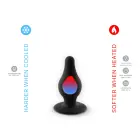 SD. Plug Model 2 XS Vibrating Dual Density Anal Plug – 6.4 cm (2.5″) – Black — Photo 4