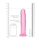 Straight Realistic Dildo with Suction Cup – 25 cm (9.8″) – Clear — Photo 5