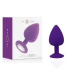Intense Shelki L silikoninis analinis kištukas – 9.2 cm – Violetinė — Nuotrauka 4