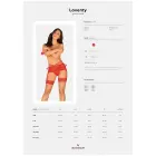 Obsessive Loventy Red Lace Garter Belt with Stockings Straps – L/XL — Photo 9