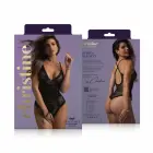 Christine Aphrodite – mežģīņu body ar atvērtu kārklu – melns – L/XL — Foto 7