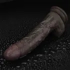 LoveToy Sliding Skin Pro II – kahekihiline realistlik silikoon-dildo – ihuvärvi – 25,4 cm (10'') — Foto 15