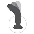 KC 8 Realistic Vibrating Cock Light – 25 cm (9.8″) – Black — Photo 7