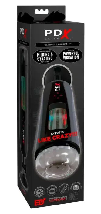 PDX Elite Ultimate Milker 2 Intimate Machine LED 27 cm – Black