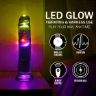 RealRock LED vibreeriv dildo iminapaga – 20 cm (8″) – läbipaistev — Foto 6