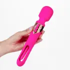 Big Ben Dubultais wand masāžas vibrators ar G-punkta stimulatoru – 26 cm (10.2″) – rozā — Foto 7