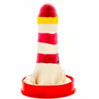 Condomerie Hand-Painted Decorative Condom – Lighthouse Motif – 1 pcs — Photo 2