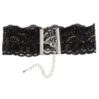 Black Level Elegant Lace Choker with Adjustable Chains 30-45cm – Black — Photo 7