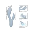 Contour Kali двойной вибратор – 18 cm (7″) – синий — Фото 4