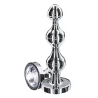 Dimanta zvaigžņu anālais spraudnis – M – Sudrabs Foto 1