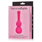 FemmeFunn Poly wand masāžas vibrators – 14.7 cm (5.8″) – rozā — Foto 1