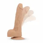 Real Fantasy Ethan – realistlik vibraator soojenduse, iminapa ja kaugjuhtimispuldiga – beež – 21 cm — Foto 4