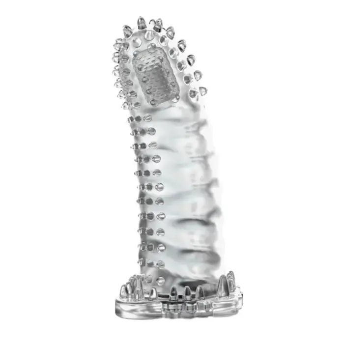BAILE - Brave Man Vibrating Sleeve – 18 cm – Clear