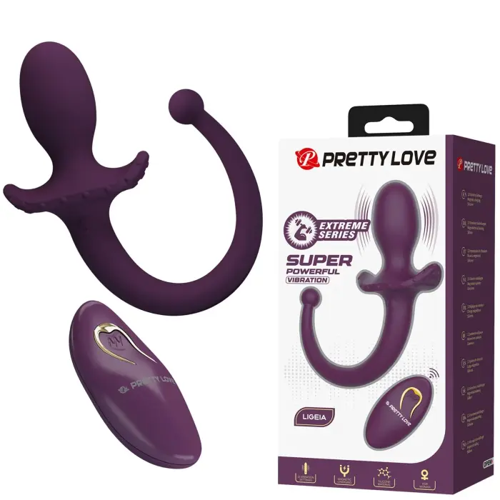 Pretty Love Ligeia – vibrating anal plug with tail – 12 programs