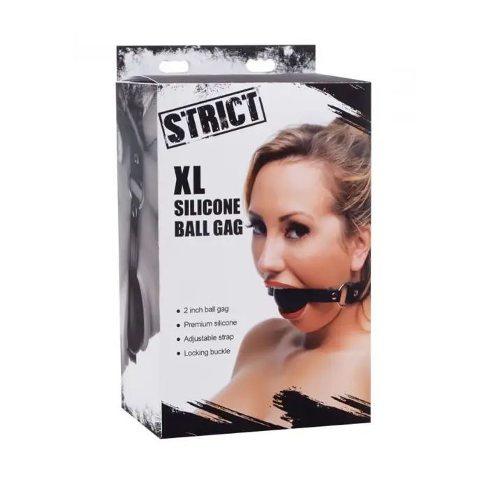 XL Silicone Ball Gag with Locking Buckle