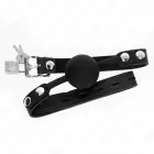 KINK Model 1 Silicone Ball Gag with Lock 4cm – Black — Photo 2
