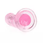 Sirge realistlik dildo iminapaga – 15.5 cm (6.1″) – Läbipaistev — Foto 4