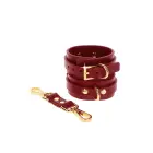 TABOOM Faux Leather Wrist Cuffs – Red — Photo 4