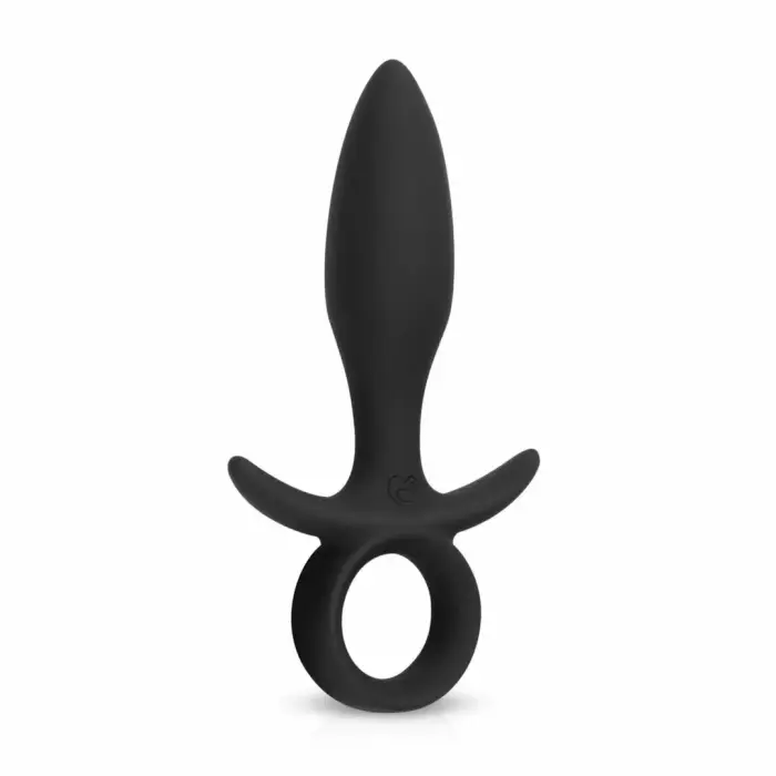 EasyToys Butt Buzzer Silicone Anal Plug – 10.5 cm – Black