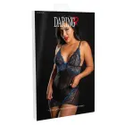 Daring Intimates Gėlėta nėrinių suknelė su stringais – mėlyna – S/M — Nuotrauka 2
