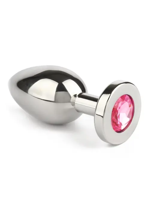 Mr. Steel Jeweled Butt Plug – M – Pink